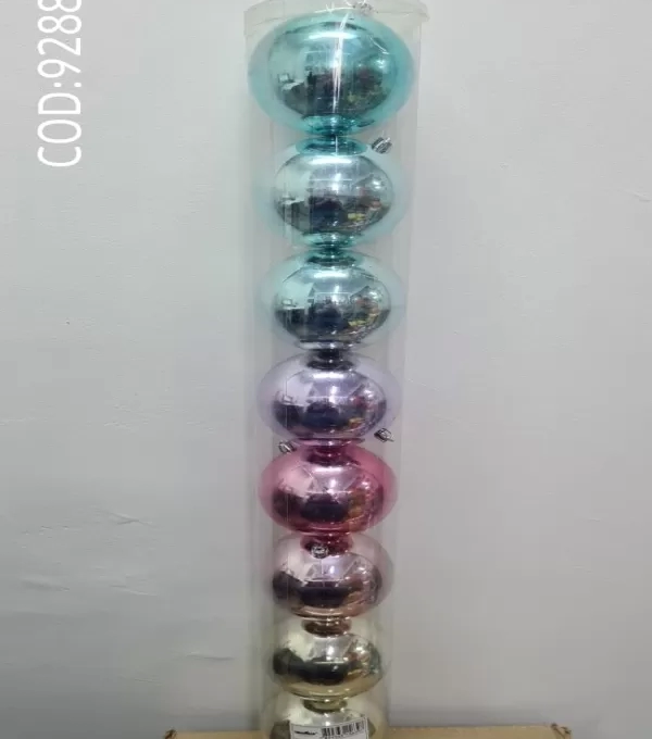 Bola - Lisa Colorida 10cm Jg C/8 Ref:1020203