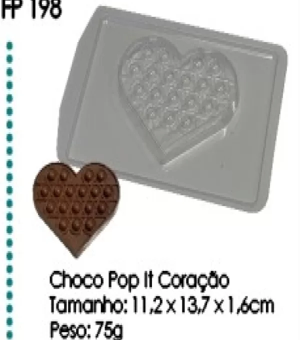 Forma Fp198 - Pop It Coracao C/03 Cristalform