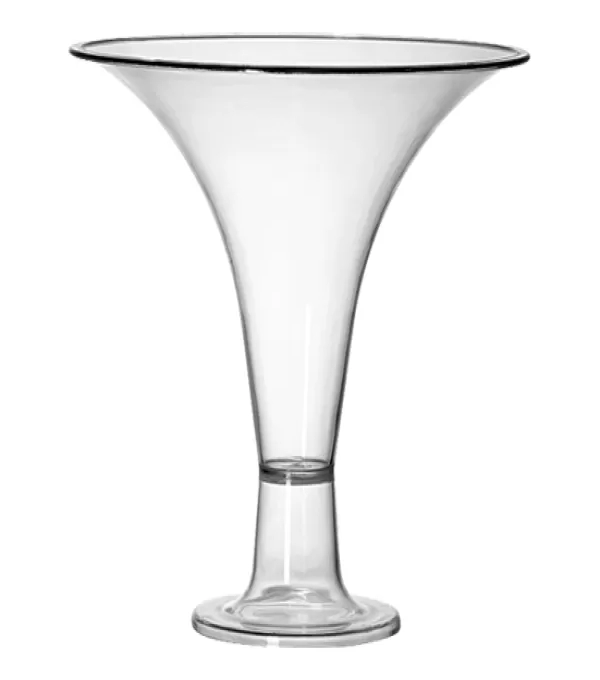 Taca Decorativa Cristal Tres Triangulos