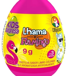 Dc Kids Zone Ovo 1021 Surpresa Lhama Flamingo