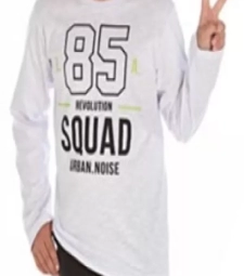 Imagem Mim Duzizo Camiseta 5830 Squad Branco 12 de Maria Fumaça Kids