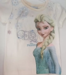 Imagem Mvf Brandili Camiseta 40843 Frozen Creme 01 de Maria Fumaça Kids