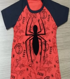 Imagem Mvm Fakini Camiseta 03474 Spiderman 01 de Maria Fumaça Kids
