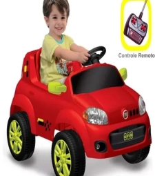 Carro Uno-premium Vermelho- Eletrico 6v- Controle Re