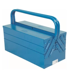 Imagem de capa de Caixa Para Ferramentas 50cm Com 05 Gavetas Azul Sanfonada