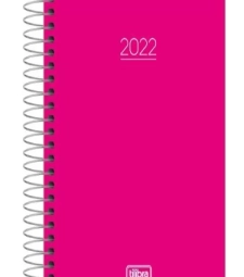 Imagem de capa de Agenda Espiral DiÁria Pepper Rosa 2022 - Tilibra - 291099