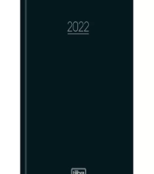 Imagem de capa de Agenda Costurada DiÁria Pepper Preta 2022 - Tilibra - 179701
