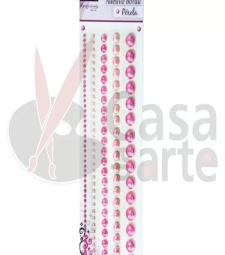 Imagem de capa de Adesivo Borda PÉrola Rosa - Toke E Crie Ad1335