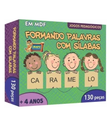 Imagem de capa de Brinquedo PedagÓgico Formando Palavras Com Silabas - Uriarte - 3848