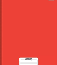 Imagem de capa de Caderno Brochura Capa Dura 48fls Vermelho - Pacote Com 10 Unid - Tilibra Mais
