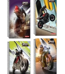 Imagem de capa de Caderno Espiral UniversitÁrio Speed Moto 96 Folhas - Panamericana