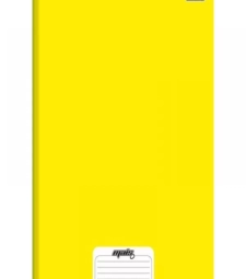 Imagem de capa de Caderno Brochura 1/4 Capa Dura 48fls Amarelo - Pct Com 15 Unidades - Tilibra Mai