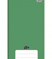 Imagem de capa de Caderno Brochura 1/4 Capa Dura 48fls Verde - Pct Com 15 Unidades - Tilibra Mais