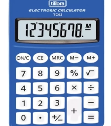 Imagem de capa de Calculadora De Bolso 8 DÍgitos Azul Tc02 - Tilibra