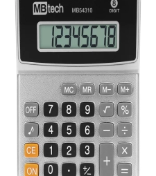 Imagem de capa de Calculadora De Mesa 8 Dig Cinza - Mbtech - Mb54310