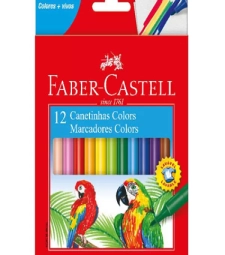 Imagem Caneta HidrogrÁfica 12 Cores - Faber Castell - 150112czf  de Encopel