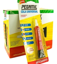 Imagem Cola Universal Pegamil 17g - Pegamil - Caixa Com 12 Unidades de Encopel