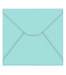 Envelope Carta 114 X 162mm Azul Turquesa Caixa Com 100 Un - Foroni