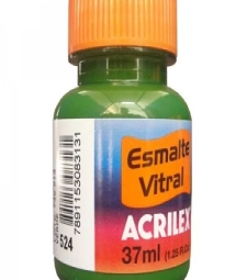 ESMALTE VITRAL 37ML VERDE - ACRILEX 524