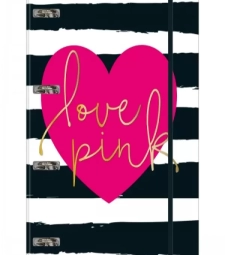 Fichario Escolar Argolado Cart Love Pink