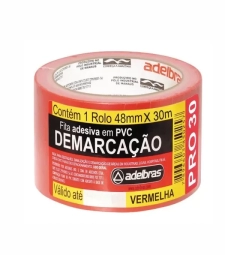 Imagem Fita Adesiva DemarcaÇÃo 48mm X 30mt Vermelho - Adelbras - 0803050010 de Encopel