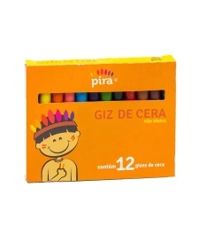 GIZÃO DE CERA COM 12 CORES - PIRATININGA - 1616
