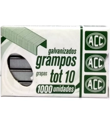 GRAMPO PARA GRAMPEADOR TOT GALVANIZADO COM 1000 - ACC