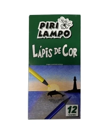LÁPIS DE COR 12 CORES  - PIRILAMPO