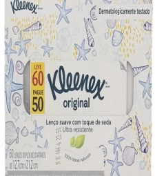 Imagem LenÇo De Papel Duplo DescartÁvel Com 50 Unid - Kleenex de Encopel