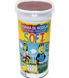 MASSA DE MODELAR SOFT 500G CHOCOLATE - ACRILEX - 073500814
