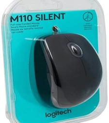 Imagem Mouse C/fio M110 Silent Preto de Encopel