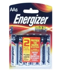 Imagem de capa de Pilha Alcalina Pequena Aa Pacote Com 6 Un - Energizer Max - 24205