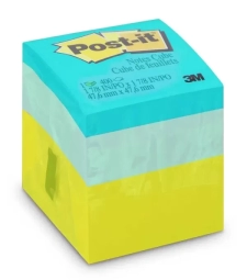 Imagem de capa de Bloco Adesivo Post-it Notes Cube 47,6mm X 47,6mm Com 400 Folhas - 3m