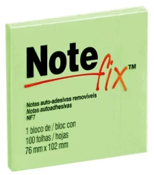 Imagem Bloco Adesivo Notefix 76mm X 102mm Verde Com 100 Folhas - 3m de Encopel