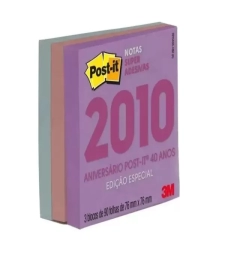 Imagem de capa de Bloco Adesivo Post-it ColeÇÃo 2010 76mm X 76mm Com 270 Folhas - 3m