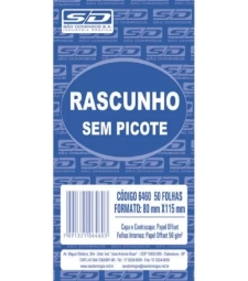 RASCUNHO SEM PICOTE 50 FOLHAS - SÃO DOMINGOS