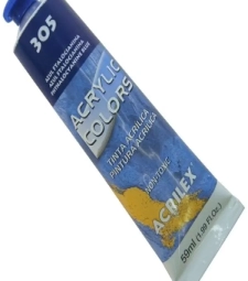 Tinta AcriÍlica Em Bisnaga 20ml Azul Ftalocianina - Acrilex 305