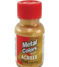 Tinta AcrÍlica Metal Colors 37ml Ouro Velho - Acrilex 548