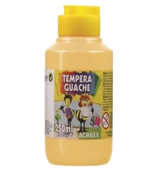 Tinta Guache 250ml Amarelo Pele - Acrilex - 538