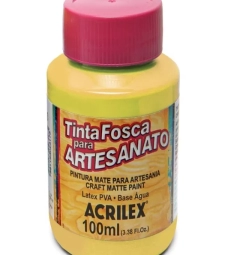 Imagem Tinta Pva Fosca Para Artesanato 100ml Amarelo Ouro - Acrilex 505 de Encopel