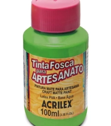 Imagem de capa de Tinta Pva Fosca Para Artesanato 100ml Verde Folha - Acrilex 510