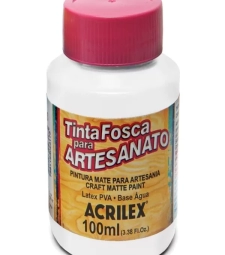 Imagem de capa de Tinta Pva Fosca Para Artesanato 100ml Branco - Pct Com 6 Unid - Acrilex 519