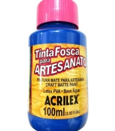 Imagem de capa de Tinta Pva Fosca Para Artesanato 100ml Azul Mar - Acrilex 535