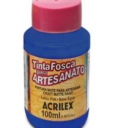 Imagem de capa de Tinta Pva Fosca Para Artesanato 100ml Azul Ultramar - Acrilex 542
