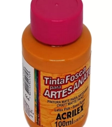 Tinta Pva Fosca Para Artesanato 100ml Amarelo Ocre - Acrilex 564