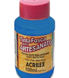 Imagem Tinta Pva Fosca Para Artesanato 100ml Azul CerÚleo - Acrilex 568 de Encopel