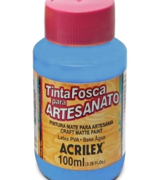 Tinta Pva Fosca Para Artesanato 100ml Azul Inverno - Pct Com 6 Unid - Acrilex 58