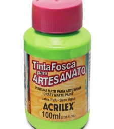 Imagem de capa de Tinta Pva Fosca Para Artesanato 100ml Verde MaÇÃ - Acrilex 802