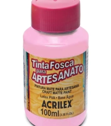 Imagem de capa de Tinta Pva Fosca Para Artesanato 100ml Rosa BebÊ - Acrilex 813