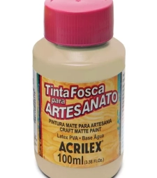Tinta Pva Fosca Para Artesanato 100ml Areia - Pct Com 6 Unid - Acrilex 817